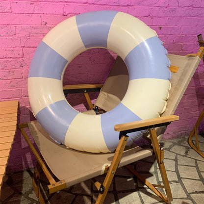 Inflatable Pool Float, Retro Striped Swim Tube Pool Rings, Inflatable Pool Float Swimming Rings for Summer Beach Pool Supplies