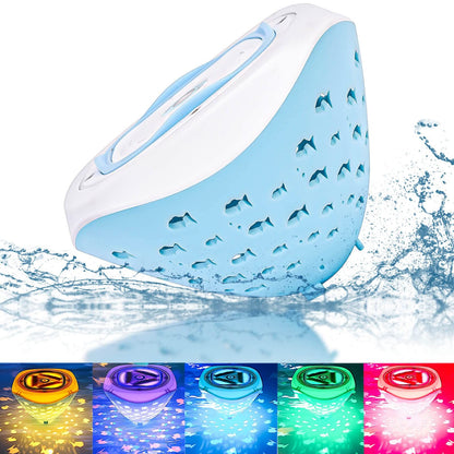 Swimming Floating Pool Lights-Fish Pattern, Color Changing Lights That Float for Pool, Hot Tub and Bath Toys  1 Pack