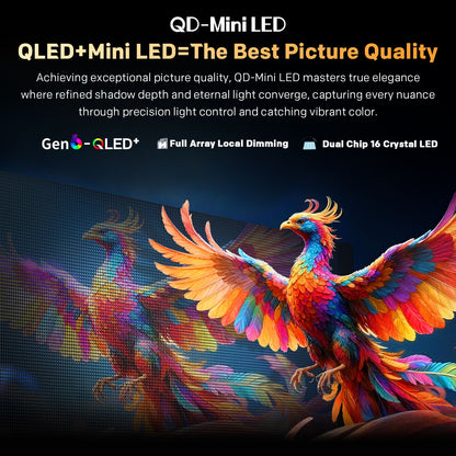 SKYWORTH 65X6600H QD-Mini LED 4K Smart TV, Matte Anti-Glare Display, 120Hz Turbo Mode, AI 4K Upscaling, AI Color Enhancement，Google TV, Dolby Atmos+Dolby Vision, 30W Speakers，HDMI2.1