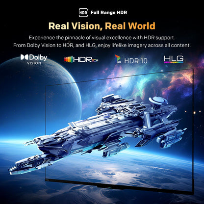 SKYWORTH 75X6600H QD-Mini LED 4K Smart TV, Matte Anti-Glare Display, 120Hz Turbo Mode, AI 4K Upscaling, AI Color Enhancement，Google TV, Dolby Atmos+Dolby Vision, 30W Speakers，HDMI2.1