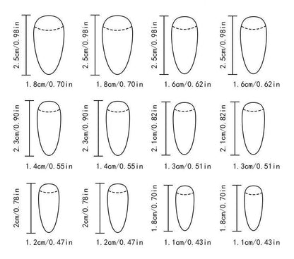 Short Oval Press-On Nails Kit for Easy, At-Home Manicures, Perfect for Gifting (Black)