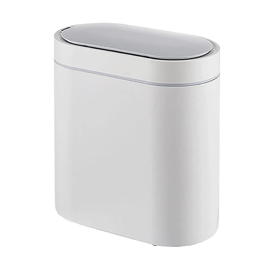 CARLA HOME 7L Automatic Trash Bin with Lid, Motion Sensor Garbage Can White