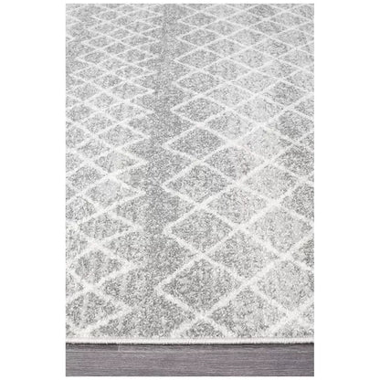 Oasis Silver Rug 330 x 240cm - Bohemian Style, Polypropylene Material