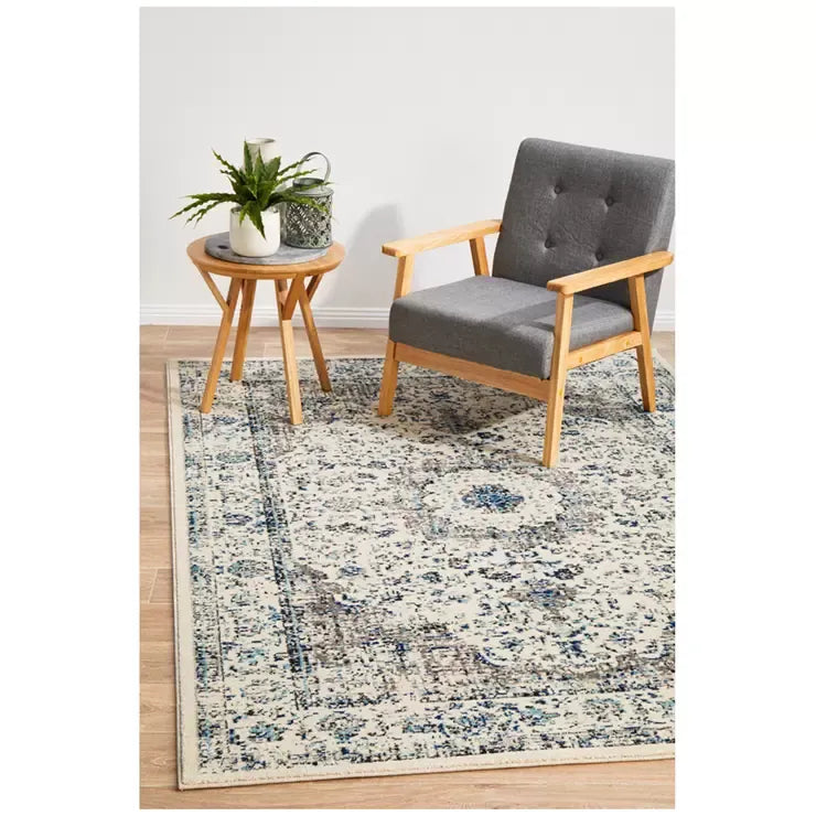 Evoke 251 White Indoor Rug 400 x 300cm - Soft Material for Home Use