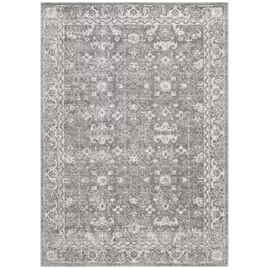 Evoke 252 Silver Indoor Rug 230 x 160cm - Soft Material for Home Use