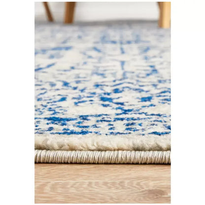 Evoke 256 Blue Indoor Rug 400x300cm - Soft Heat-Set Polypropylene