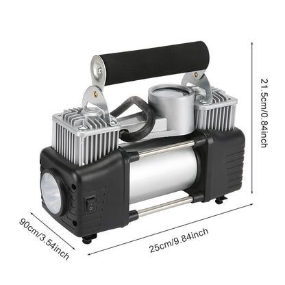 Car Air Compressor 12V 4WD Portable Tyre Inflator Deflator Truck Pump 150PSI