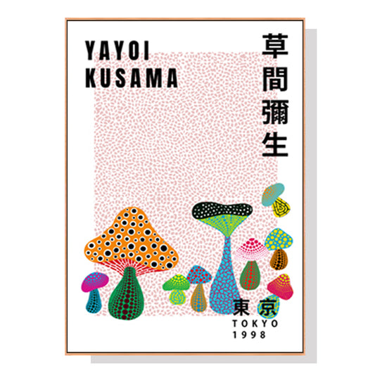 Wall Art 70cmx100cm I By Yayoi Kusama Wood Frame Canvas