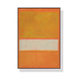 Wall Art 80cmx120cm Yellow By Mark Rothko Black Frame Canvas