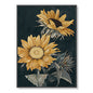 Wall Art 90cmx135cm Sunflowers Black Frame Canvas