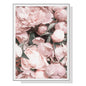 Wall Art 90cmx135cm Peony White Frame Canvas