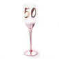 50th Birthday Blush Campagne Flute