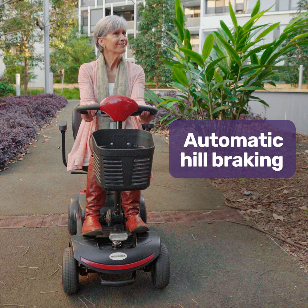 EQUIPMED Mobility Scooter Electric Motorised Power Portable 4 Wheel Folding