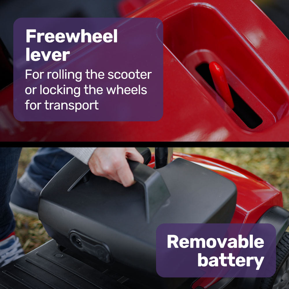 EQUIPMED Mobility Scooter Electric Motorised Power Portable 4 Wheel Folding