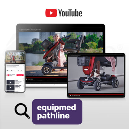 EQUIPMED Mobility Scooter For Elderly Motorized Electric Older Adults 4 Riding