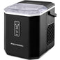 POLYCOOL Portable Ice Maker Machine, Automatic, 12kg/day,  Auto Clean, with Scoop and Removable Basket, Black