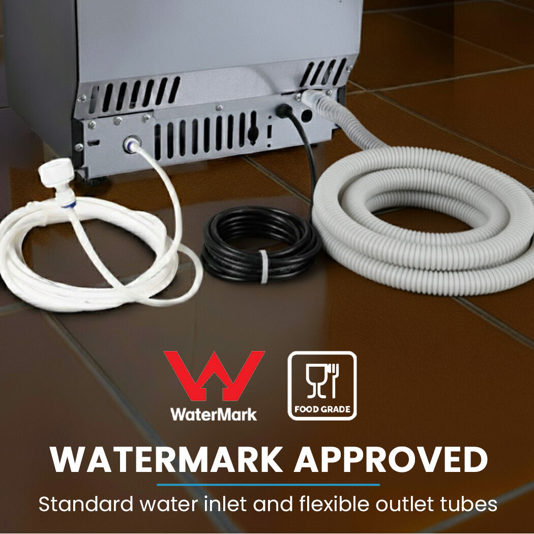 POLYCOOL Commercial Ice Maker Machine, up to 35kg/24hr, Timer & Self Cleaning Programs