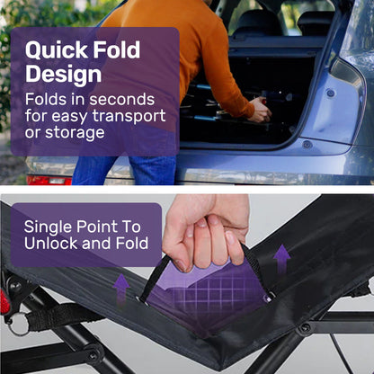 EQUIPMED Upright Rollator Walker with Forearm Support Rests, Mobilty Aid with Seat, Blue