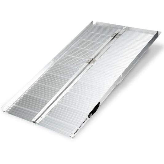 EQUIPMED 152cm Portable Folding Aluminium Access Ramp, 272kg Rated, for Wheelchair, Mobility Scooter, Rollator