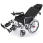 EQUIPMED Power Electric Wheelchair, XL Wide Bariatric Chair Seat, Long Range, Airline Approved, Recline Adjustment, Lithium Battery, 22" Wheels, Headrest, Black