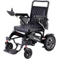 EQUIPMED Electric Folding Wheelchair, Long Range, Airline Approved, Aluminium Frame, Lithium Battery, Black