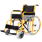 EQUIPMED Kids Paediatric Wheelchair, 100kg Rated, 110-140cm Rider Height, Quick Folding, Adjustable Footrests, 22" Wheels, Yellow