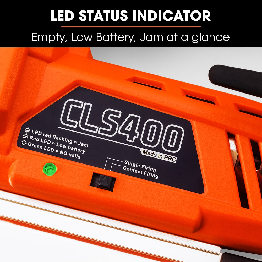 UNIMAC CLS400 20-50mm 16ga Finishing Nail Gun, Cordless 20V Lithium Nailer Kit