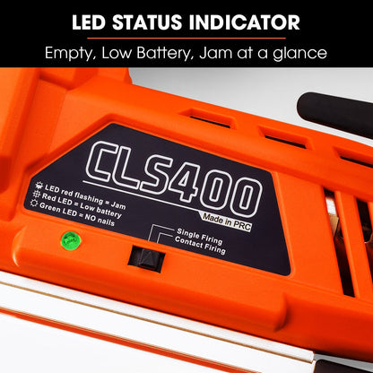 UNIMAC CLS400 20-50mm 16ga Finishing Nail Gun, Cordless 20V Lithium Nailer Kit