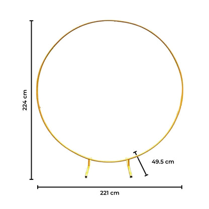 GOMINIMO 2.2 M Round Balloon Arch Kit(Gold)