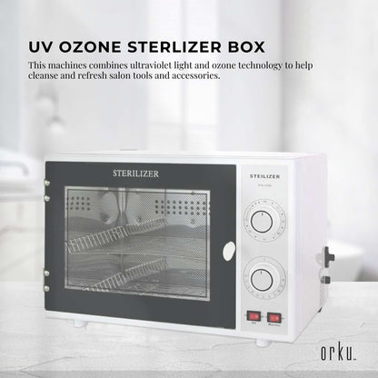 Orku 20L Ozone UV Steriliser Box - Beauty Equipment Salon Nail Tools Sterilizer