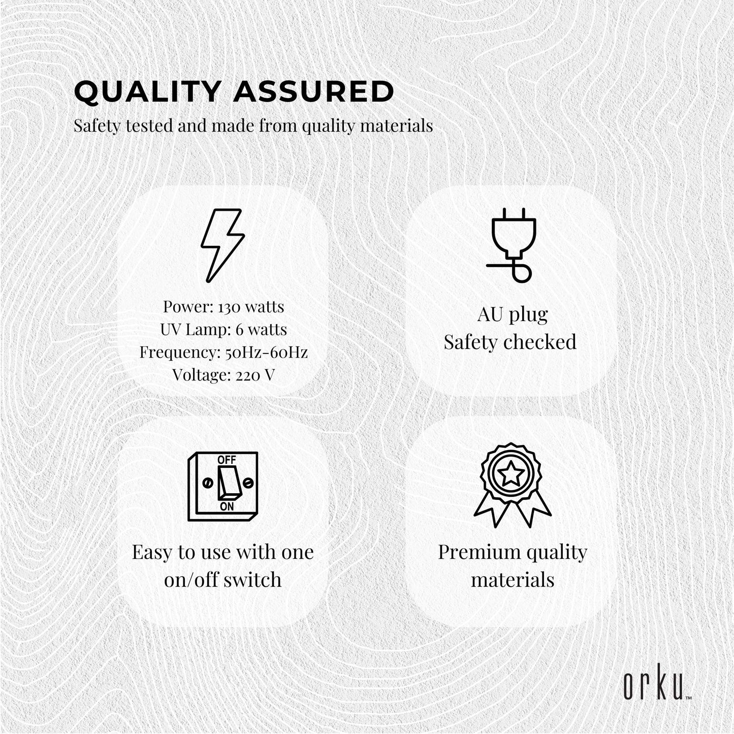 Orku 8L UV Steriliser Box Beauty Equipment Sanitising Salon Nail Tool Sterilizer