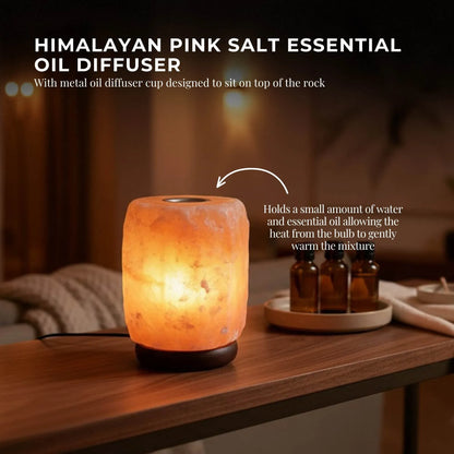 Orku 1-2kg Himalayan Pink Salt Aromatherapy Lamp - Essential Oil Diffuser