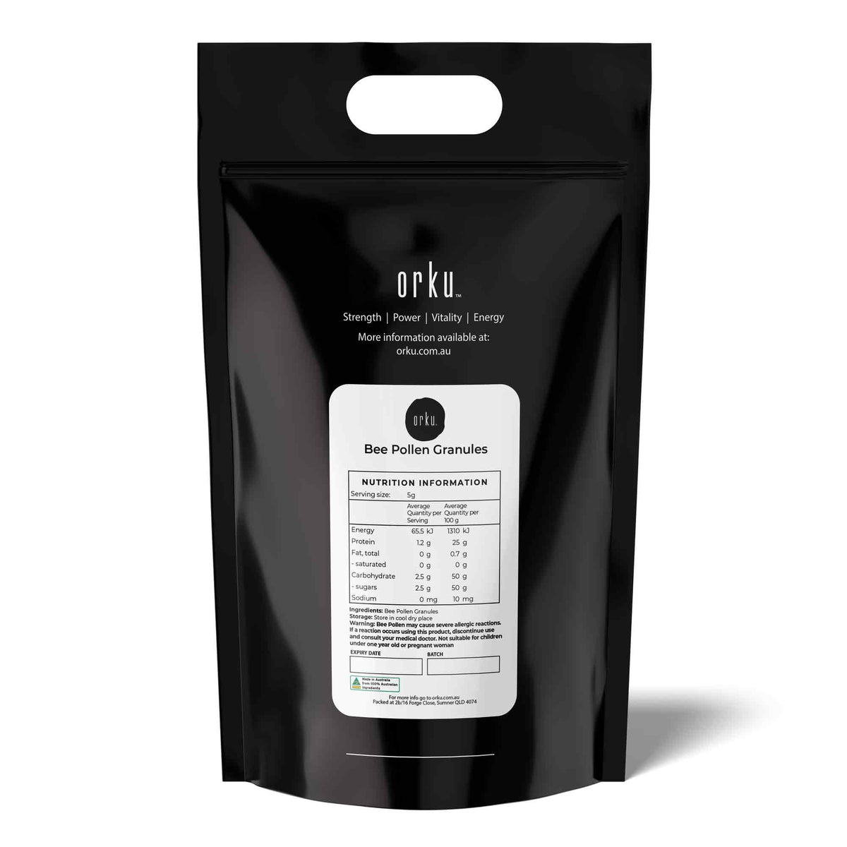 5Kg Bee Pollen Granules - 100% Australian Pure Raw Supplement