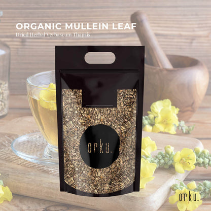 Orku 1Kg Organic Mullein Leaf - Dried Herbal Botanical Verbascum Thapsis