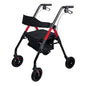 Orthonica Foldable Mobility Steel Rollator 136kg Max Capacity Red