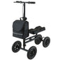 Orthonica Foldable Steel Knee Scooter Mobility Walker with 10-Inch Wheels Height Adjustable Storage Bag 136kg