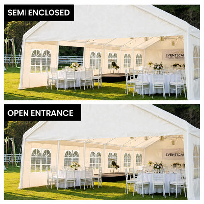 Wallaroo 6x12m Outdoor Event Marquee Gazebo Party Wedding Tent - White