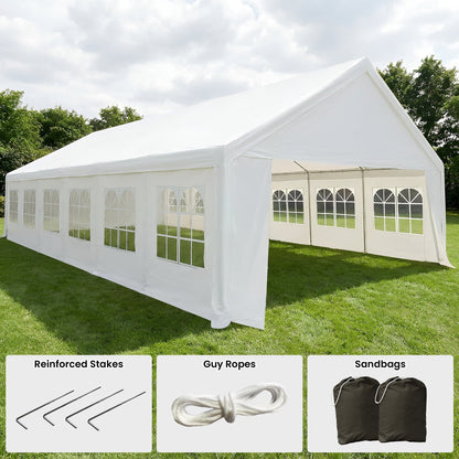 Wallaroo 6x12m Outdoor Event Marquee Gazebo Party Wedding Tent - White