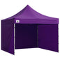 Wallaroo Gazebo Tent Marquee 3x3 PopUp Outdoor Purple