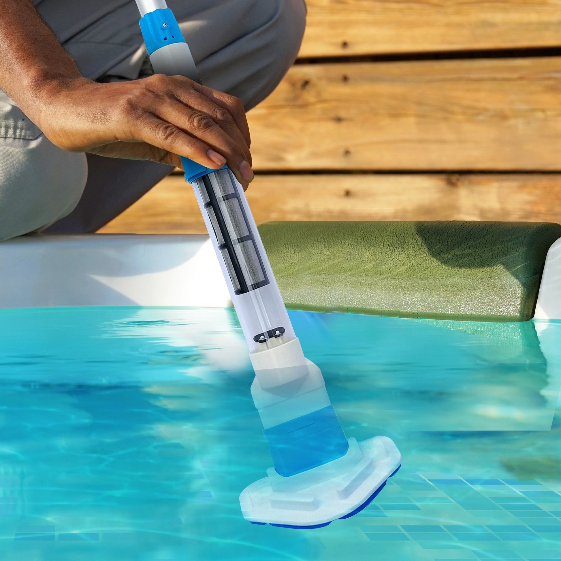 Aquajack 127 Portable Rechargeable Spa and Pool Vacuum Cleaner