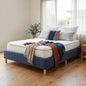 Metal Bed Frame Mattress Foundation Blue - Single