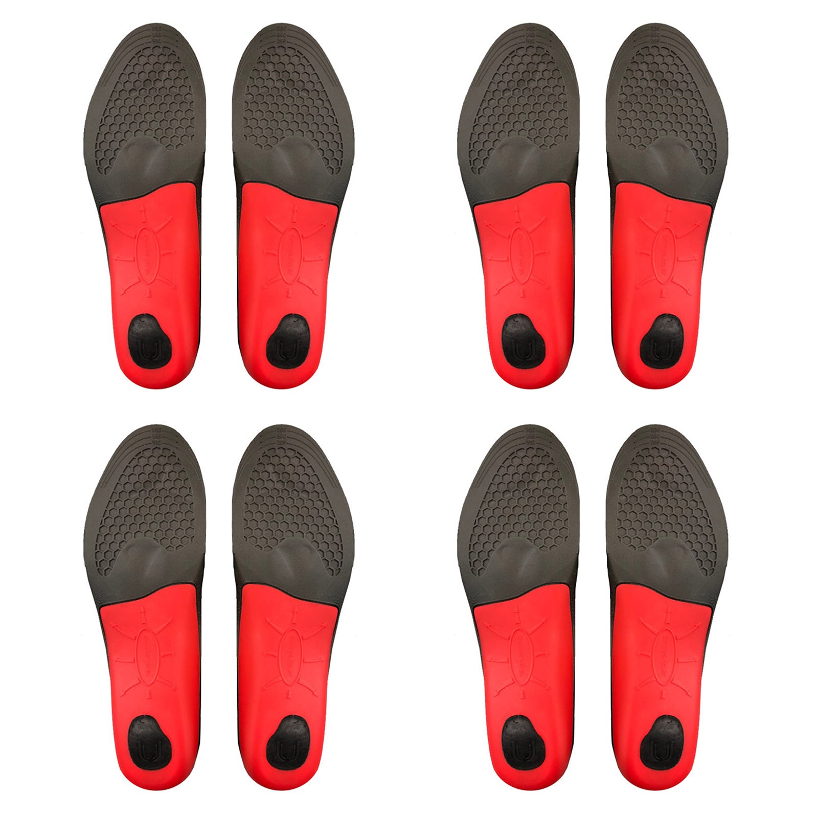 4X Pair Full Whole Insoles Shoe Inserts L Size Arch Support Foot Pads