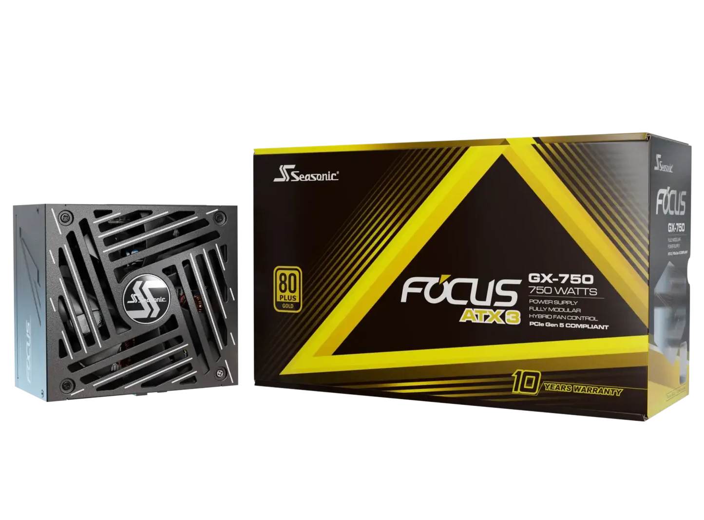 Seasonic 750W Focus GX-750 V4 Fully-Modular 80 PLUS Gold ATX3.1/PCIe 5.1 PSU SRP-FGX751-A5A32SF