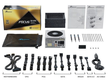 SEASONIC FOCUS GX (ONESEASONIC) WHITE EDITION GX-850 (SSR-850FX WHITE)  850W 80 PLUS GOLD PSU