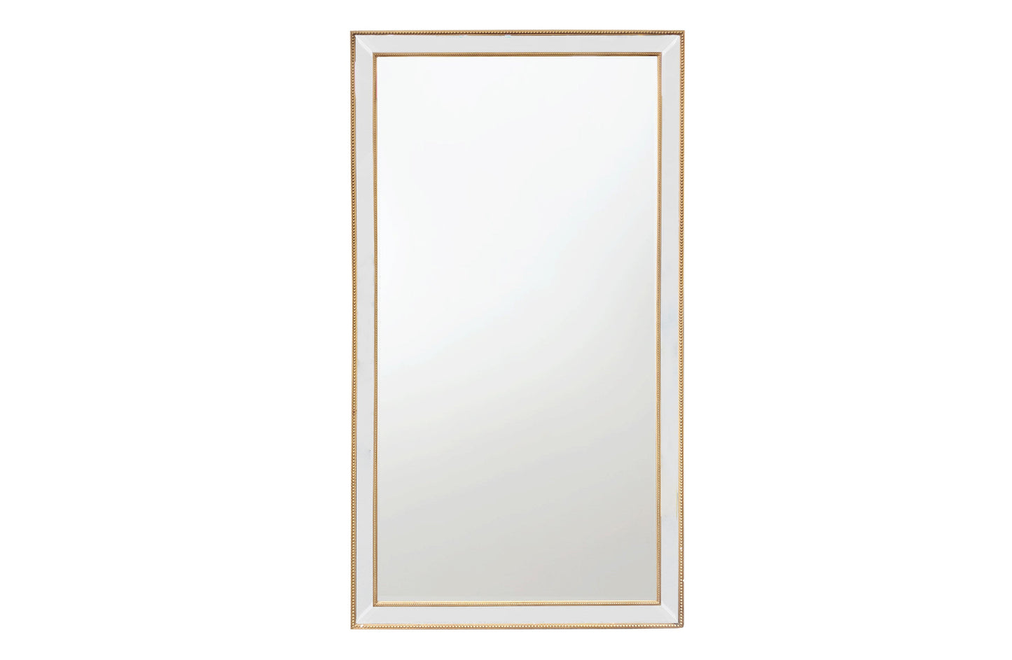 Gold Beaded Framed Mirror - X Large 190cm x 100cm