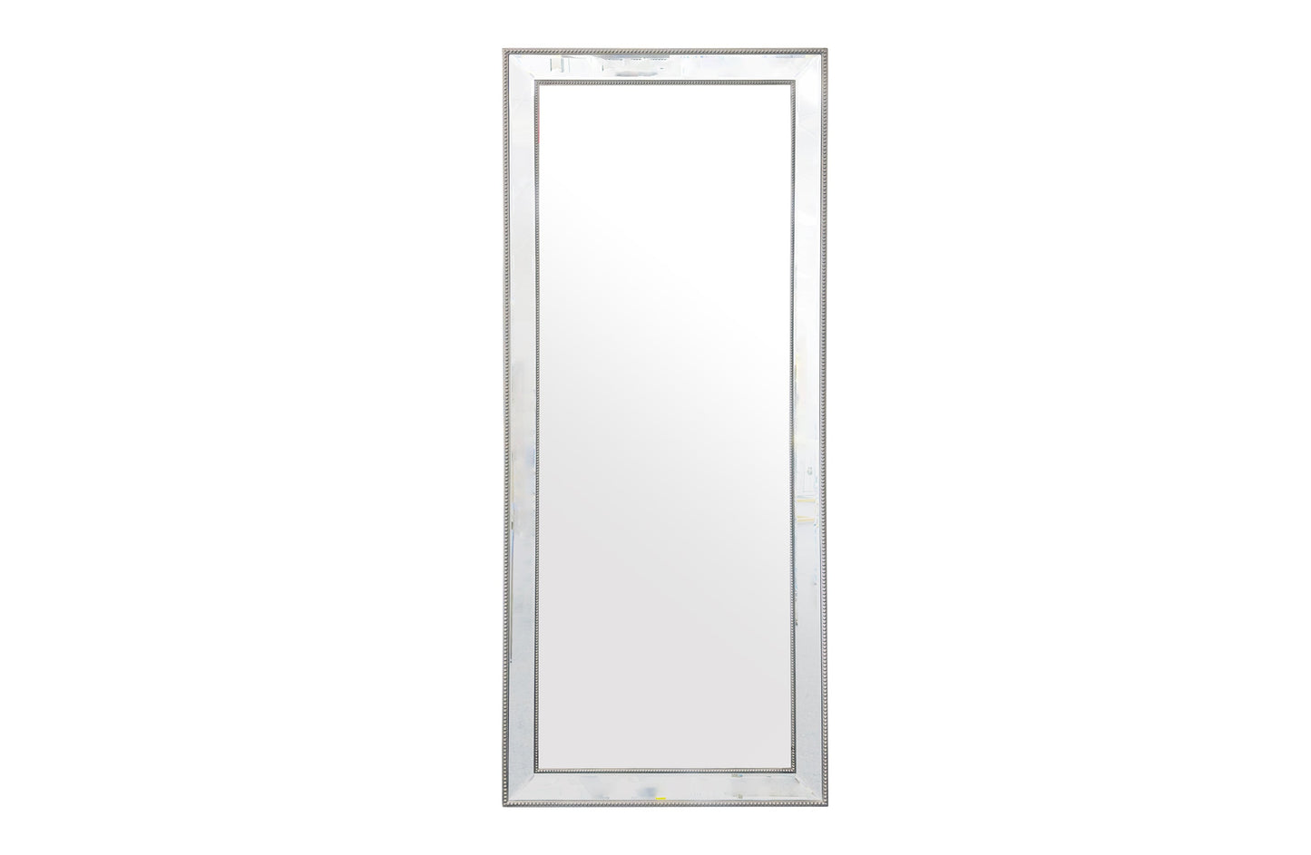 Medium Silver Beaded Framed Mirror - 70cm x 170cm
