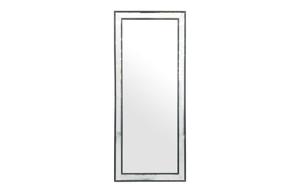 Medium Black Beaded Framed Mirror - 70cm x 170cm