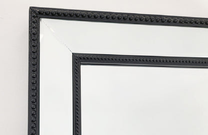 Medium Black Beaded Framed Mirror - 70cm x 170cm