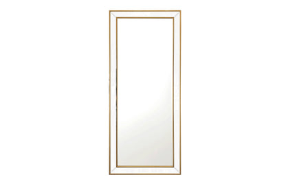 Medium Gold Beaded Framed Mirror - 70cm x 170cm