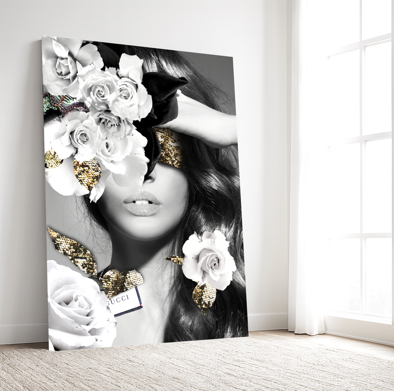 Interior Ave - Made In Italy - 90cm x 60cm White Framed Artwork